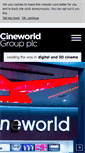 Mobile Screenshot of cineworldplc.com